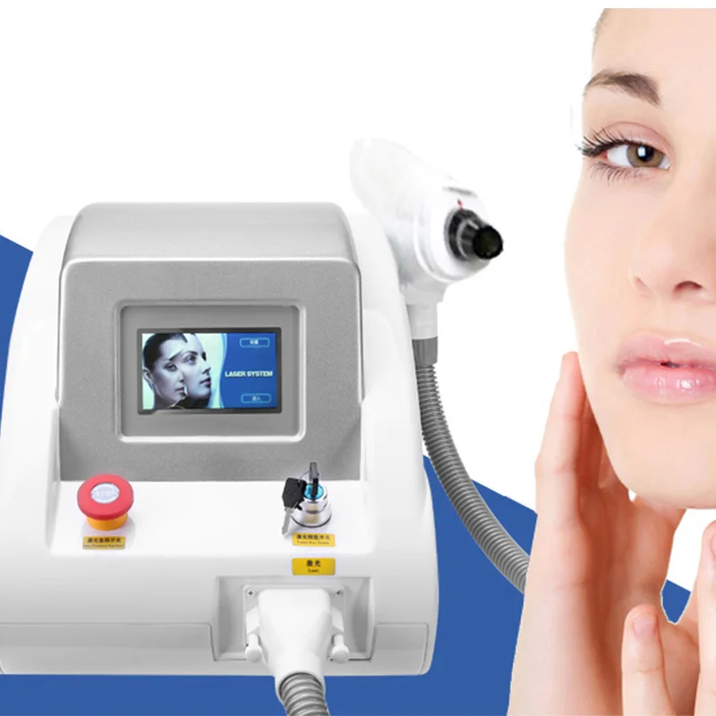 

hot Sale 1064nm & 532nm Q Switched nd Yag Laser machine for tattoo removal eyebrow pigment wrinkle removal black doll carbon pee