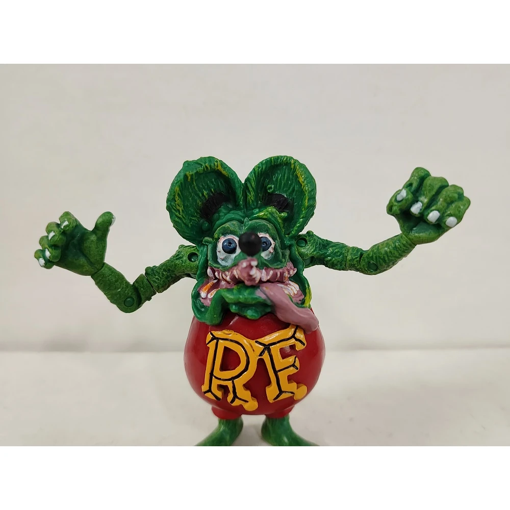 9 см фигурка крысы Финк Ed Roth в тонкую полоску Art Mooneyes Hot Rod Planet Toy без коробки