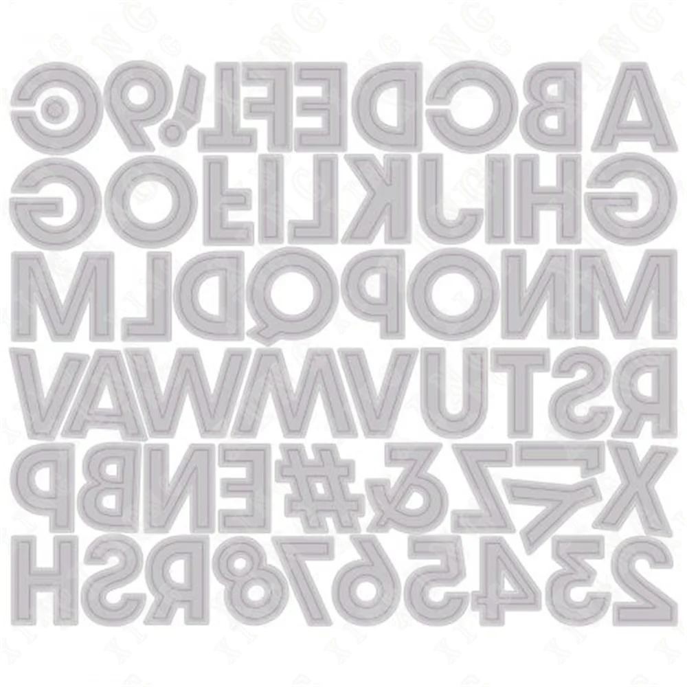 

Letter Number New Arrival Metal Cutting Dies for Diy Scrapbooking Crafts Stencils Maker Photo Album Template Handmade Decoration