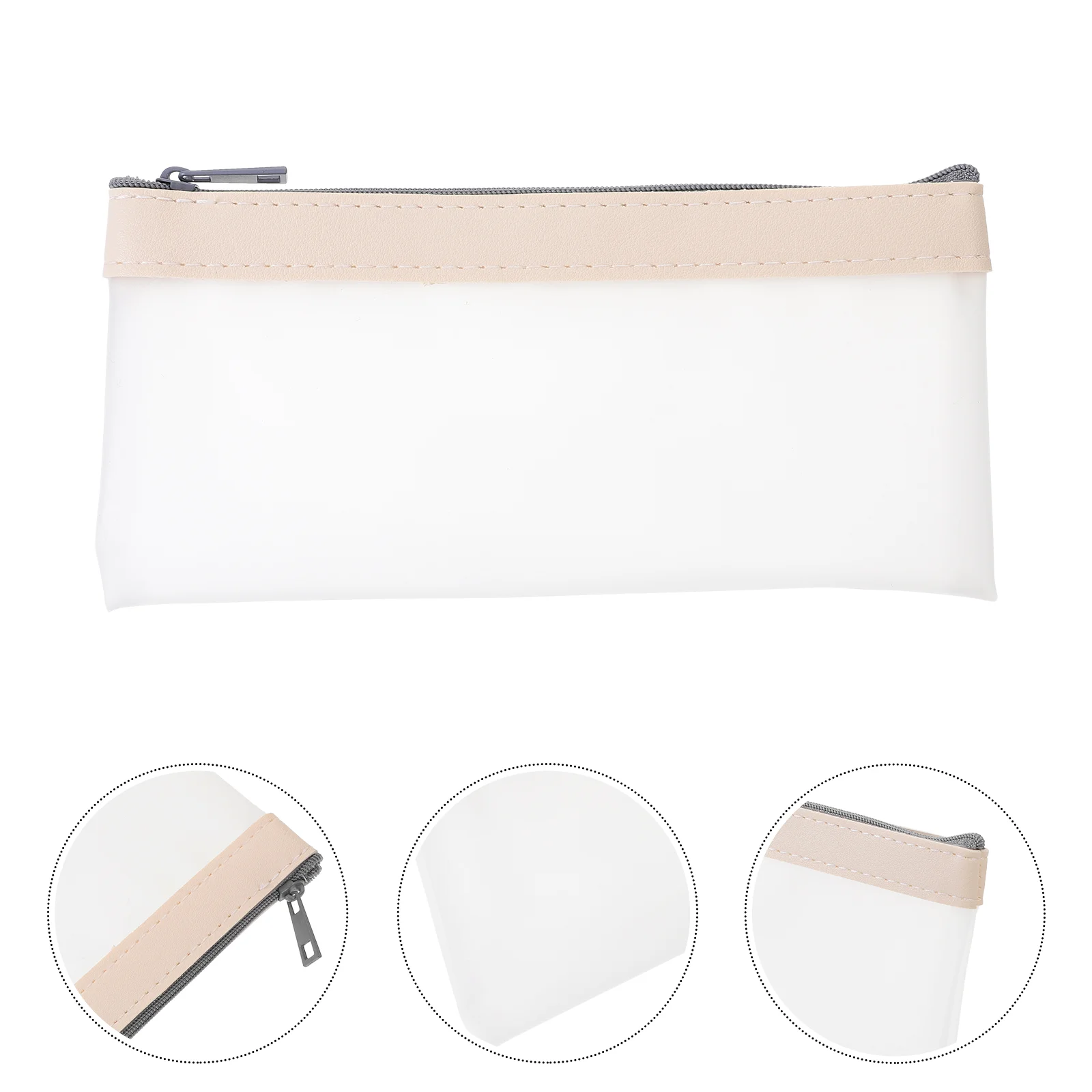 

Transparent Case Clear Decorative Stationery Bag Large Storage Portable Pouch