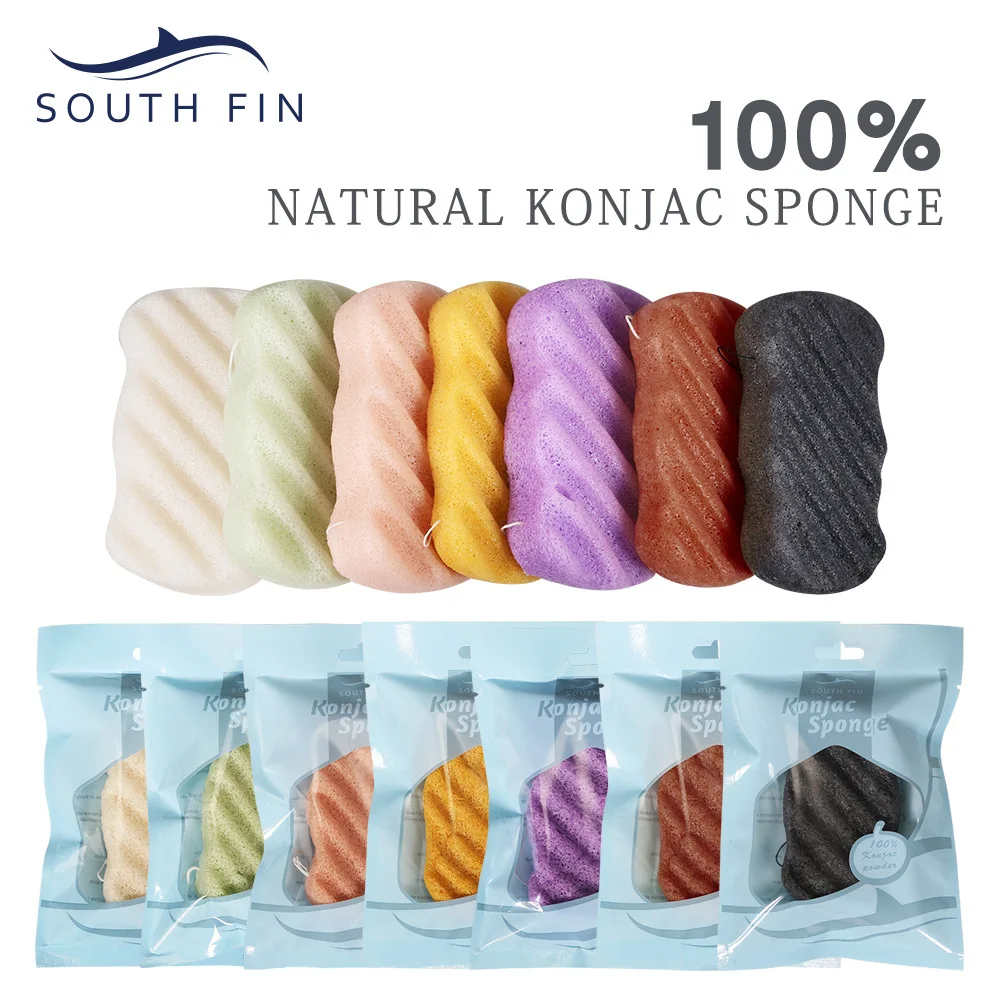 1PC Natural Konjac Soft Bath Scrubber Body Scrub Sponge Body Exfoliating Scrub Skin Cleaner Dead Skin Remove Scrub Exfoliator images - 6