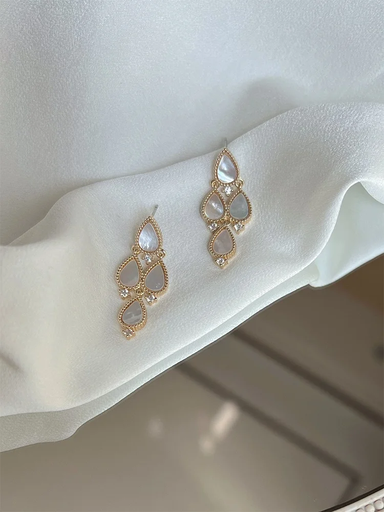 Lahabanagirl каплевидный открытый экран ретро французский sle элегантный натуральный