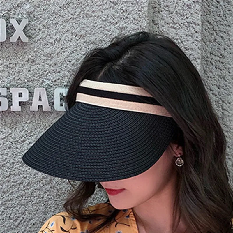 

Summer Women Empty Top Sun Hat Women Straw Hat High Quality Comfortable Breathable Sun Protection Outdoor Sports Fishing Beach