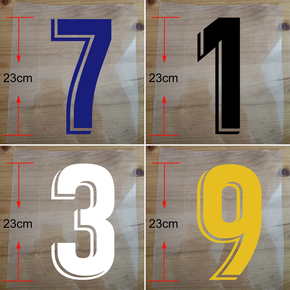 Индивидуальный номер для трикотажных изделий баскетбольный высотой 23 см