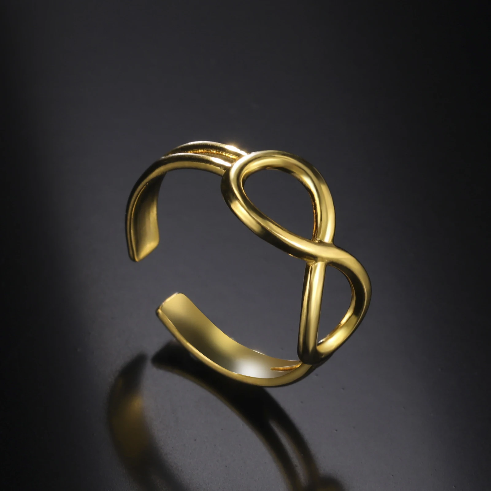 Skyrim Модные кольца на палец из нержавеющей стали классическое бесконечное