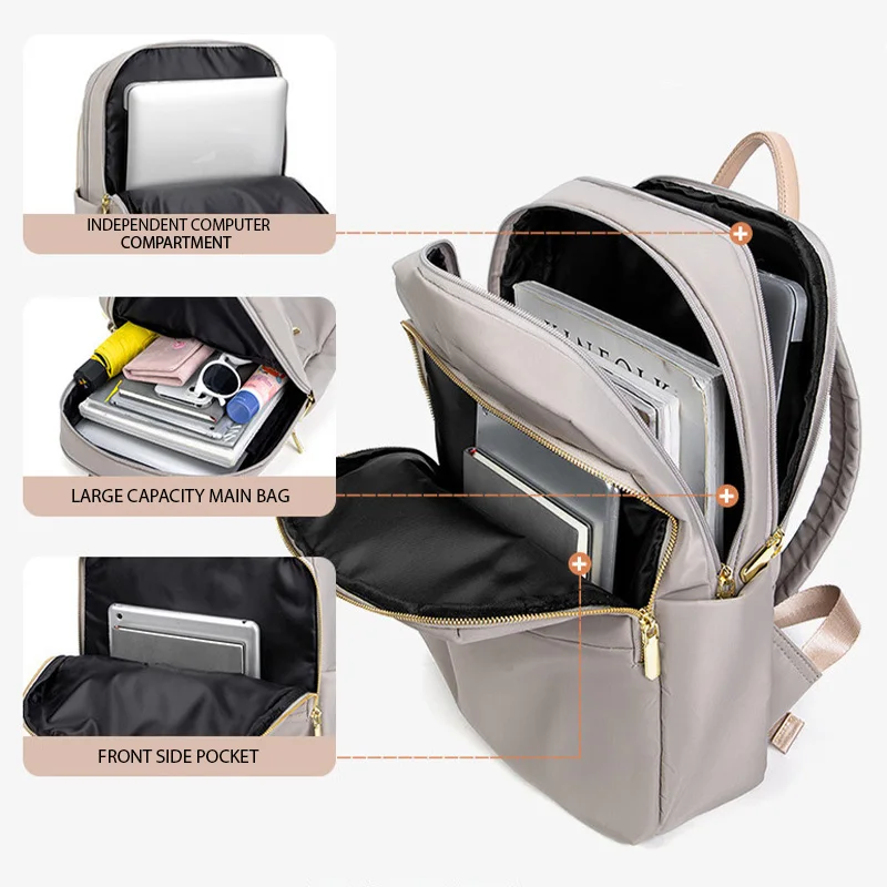 Женский рюкзак из ткани Оксфорд водонепроницаемая Противоударная модная