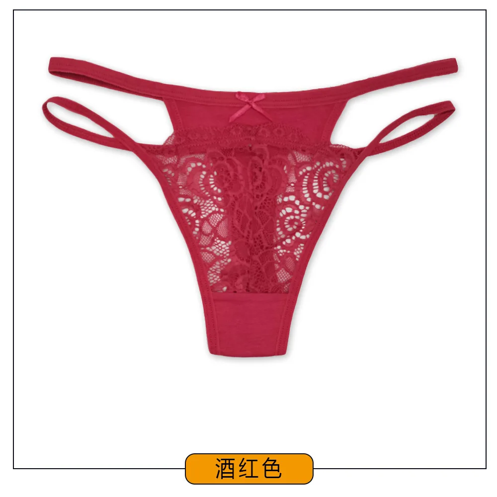 

12Pcs/Lot G-String Cotton Panties Sexy Low Waist Women's Thong Solid Female Underpants Comfortable Underwear Intimate Lingerie