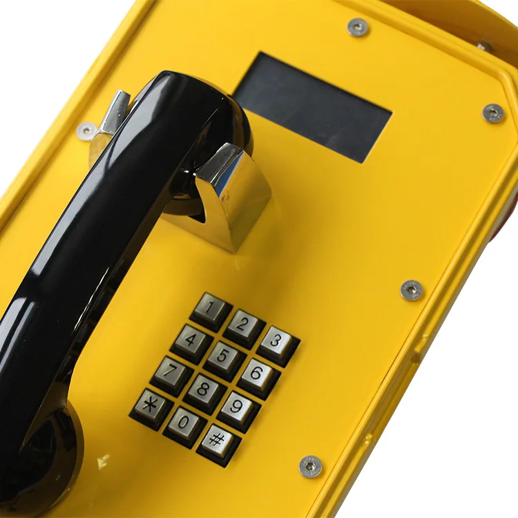 Фото Профессиональный промышленный водонепроницаемый проводной VoIP-телефон для дверей с металлическим корпусом и функцией бесплатного набора номера №3