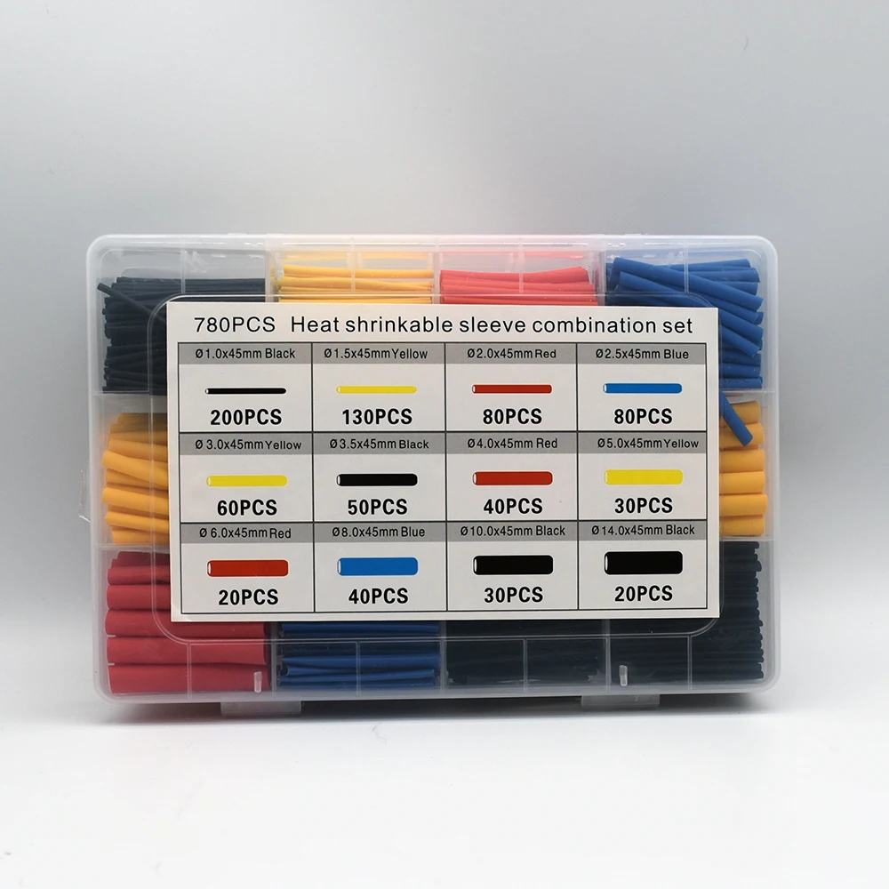 

Термоусадочные трубки, набор, полиолефин, диаметры разные