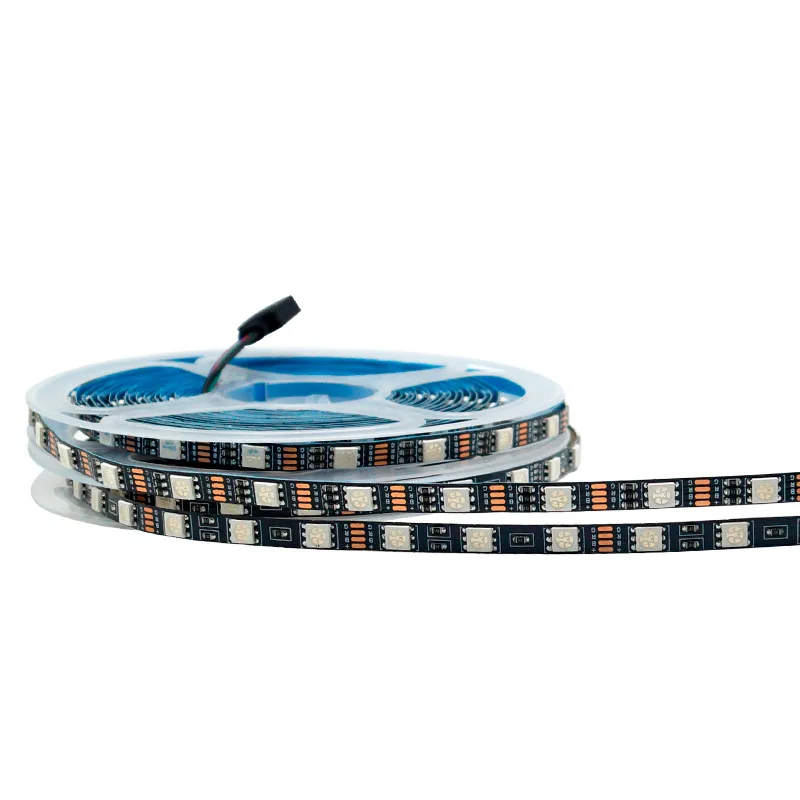 

Светодиодная лента, 6 мм, ширина PCB SMD 5050 RGB, гибкая лента с узкими Сторонами, 5 В, 12 В, 24 В постоянного тока, не водонепроницаемая, для KTV, красный/...