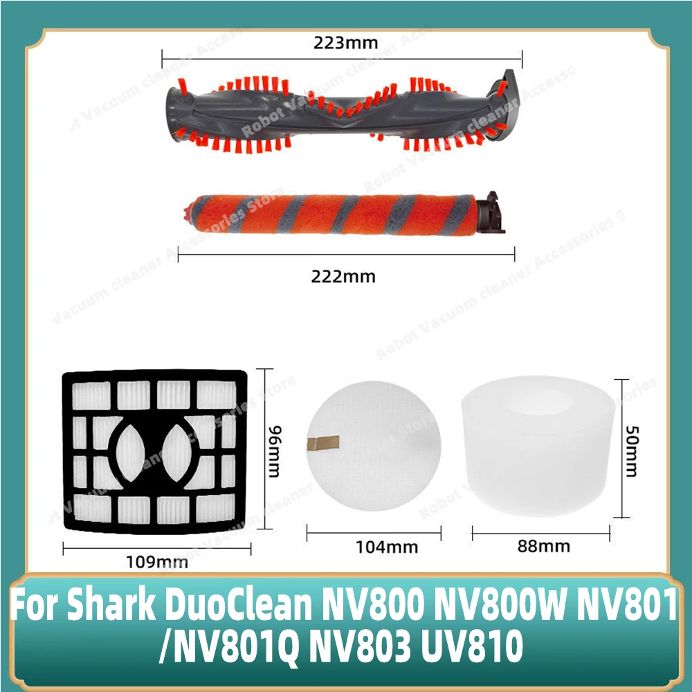 Фото Подходит для пылесоса Shark DuoClean NV800 NV800W NV801 NV801Q NV803 UV810, основная щетка, роликовая щетка, детали фильтра HEPA №1