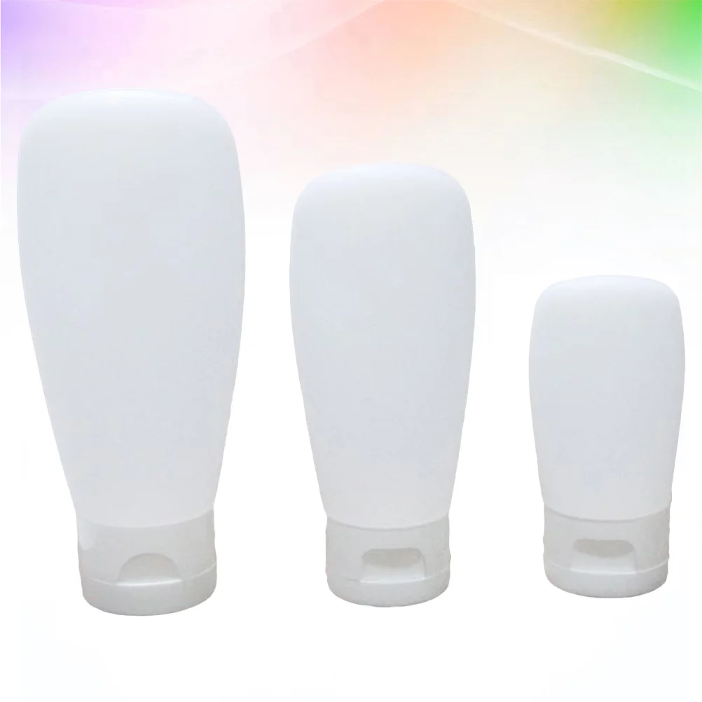 

3PCS Subpackaging Bottles Empty Silicone Bottles Portable Refillable Storage Containers for Lotion Travel Outdoor Liquid vaape