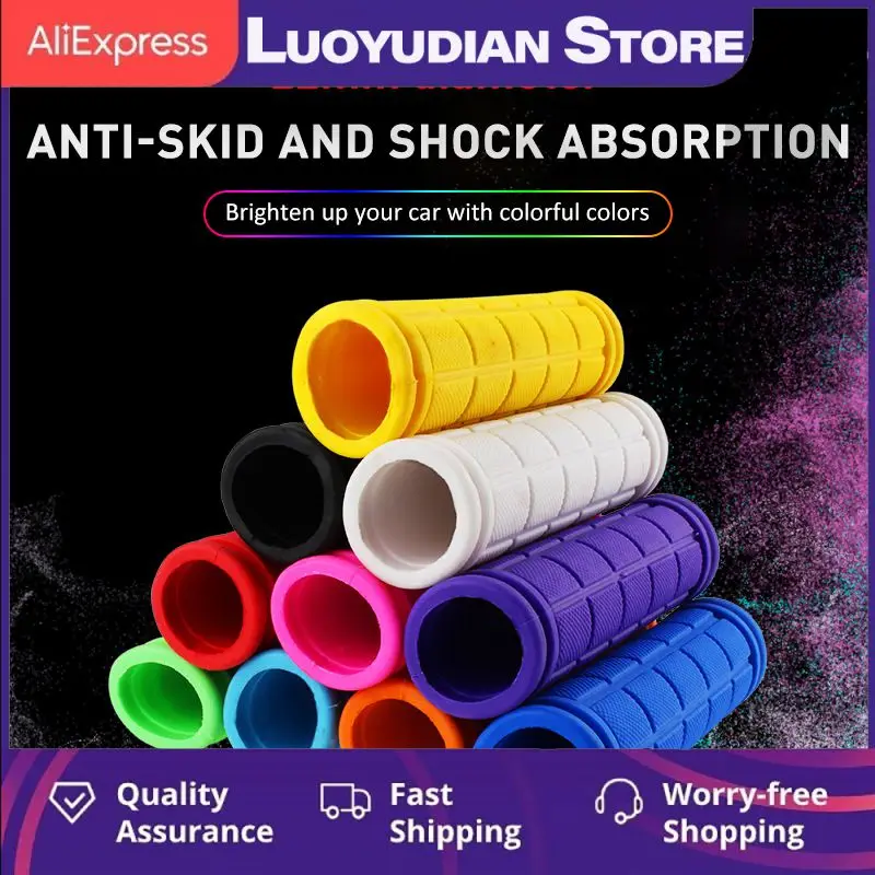 

Bike Grip Cover Mtb Grips Non-slip Ultralight Bicycle Grips Comfortabl Bicycle Handle Cover Bicycle Accessories Rubber Anti-skid