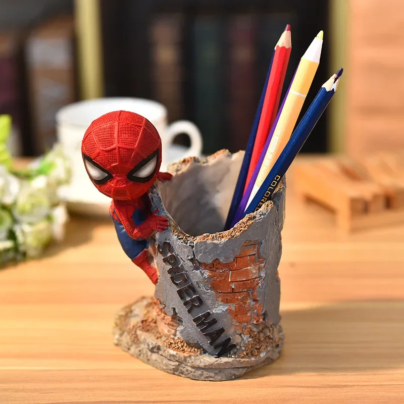 Держатель для ручек Человек-паук Marvel персонажи мультфильмов аниме настольное