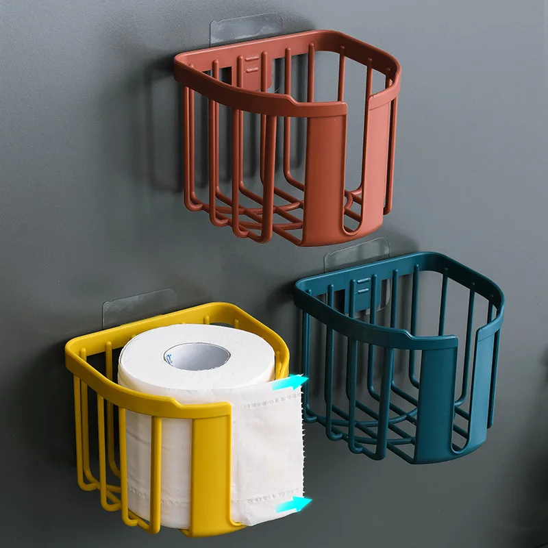 

Punch-Free Toilet Rack Toilet Tissue Box Paper Household Toilet Paper Holder Roll Paper holder Tissue Holder Bathroom Items