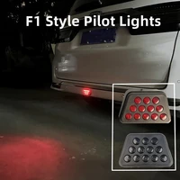 f1 style led brake pilot lights for car motorcycle 12 led rear tail lights auto warning reverse stop safety lamps drl 12v