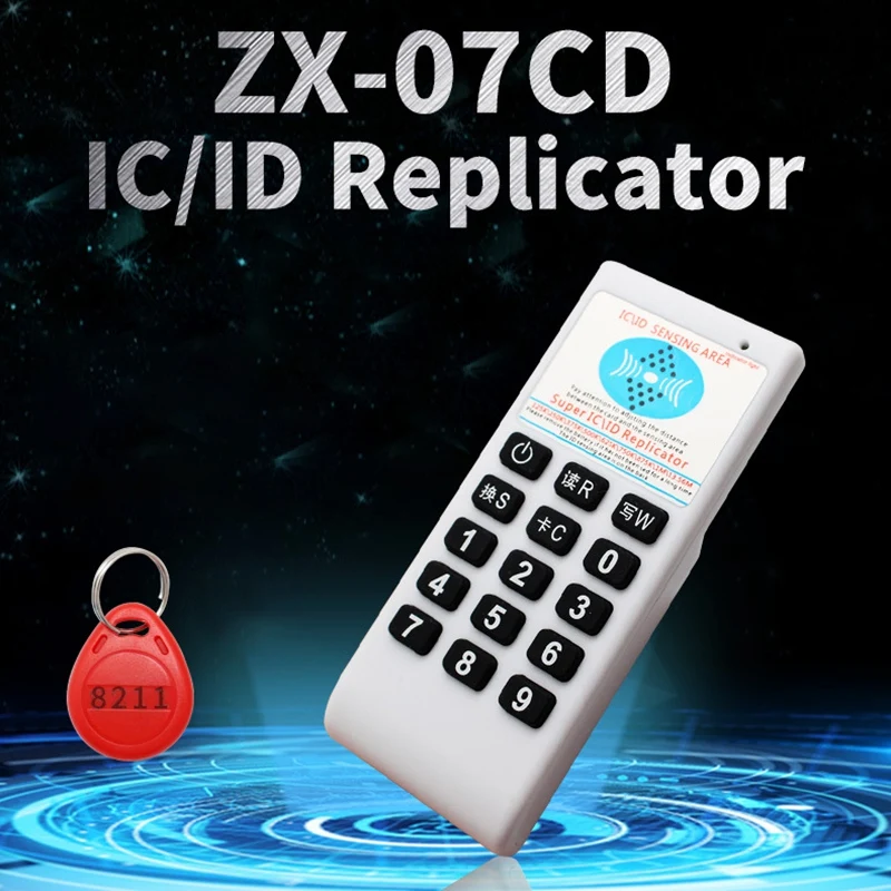 Фото Ручной копир с частотой 125 кГц-13,56 МГц, Дубликатор ID IC 8211, устройство чтения карт, писатель, контроль доступа, идентификатор, брандмауэр №4