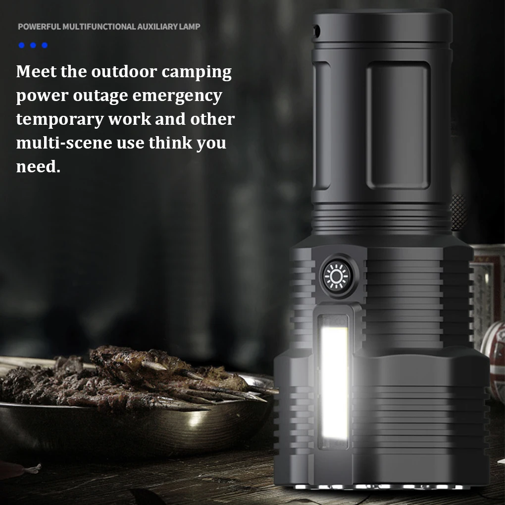 

Flashlight Portable Torch Waterproof 4 Modes Dimmable Adjustable Light Bright Lighting Tool Outdoor Climbing Fishing