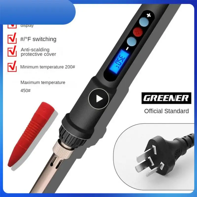 

Soldering Pen Non-slip Fixed Ring Heat Pencil Tips Ceramic Heating Core Glue Handle Household Small Welding Pens Fast Thermal