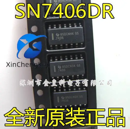 30 шт. Оригинальный Новый SN7406DR Шелковый экран 7406 SOP14 логический шесть инверторный буфер
