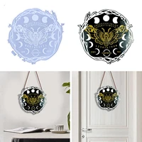 butterfly house number pendant resin mold diy moon butterfly house number wall decoration pendant silicone mold