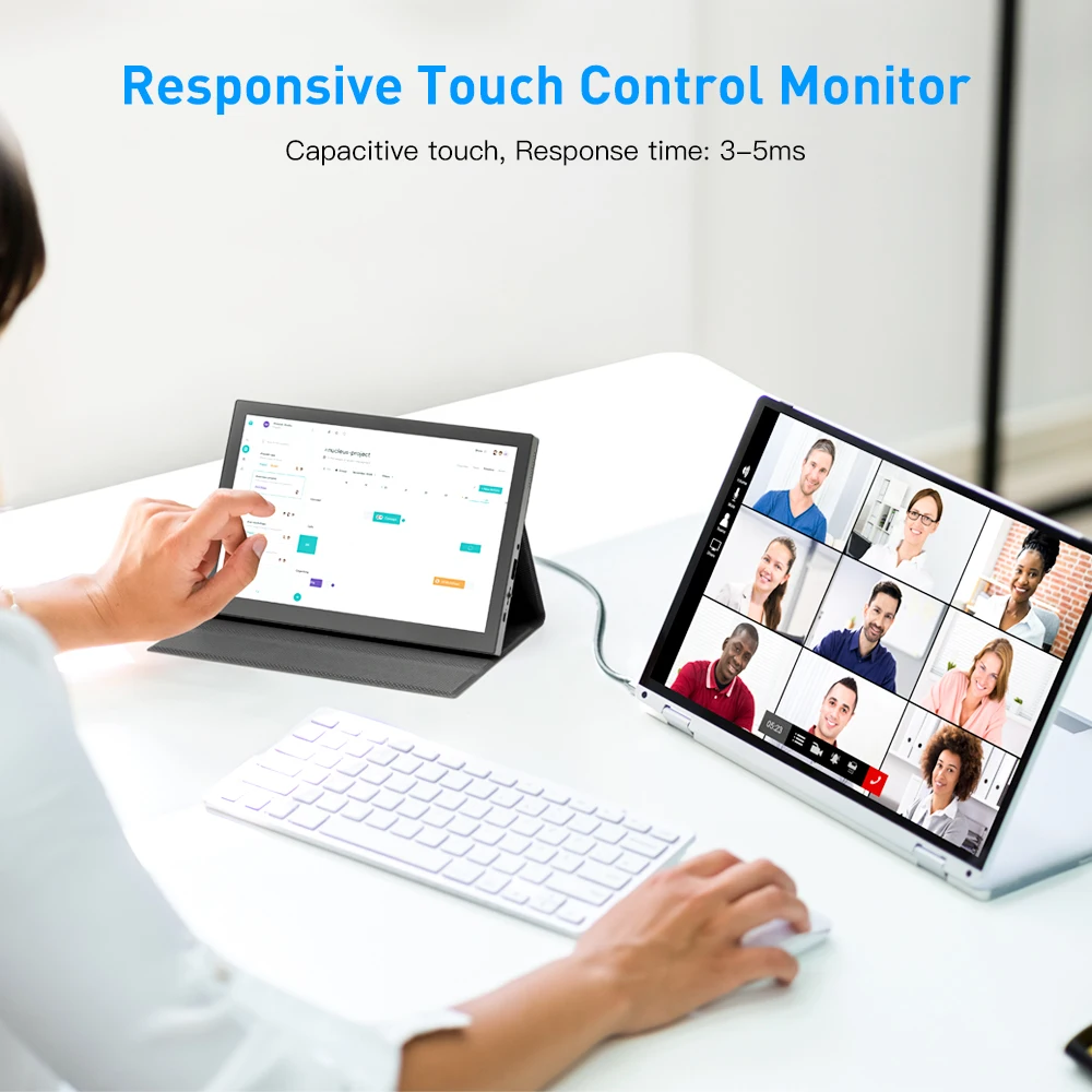Eyoyo 8.9" Portable IPS Touch Screen Monitor HDMI 1920x1200 USB-C Display Video Input For Laptop Smartphone Mini Gaming - купить по