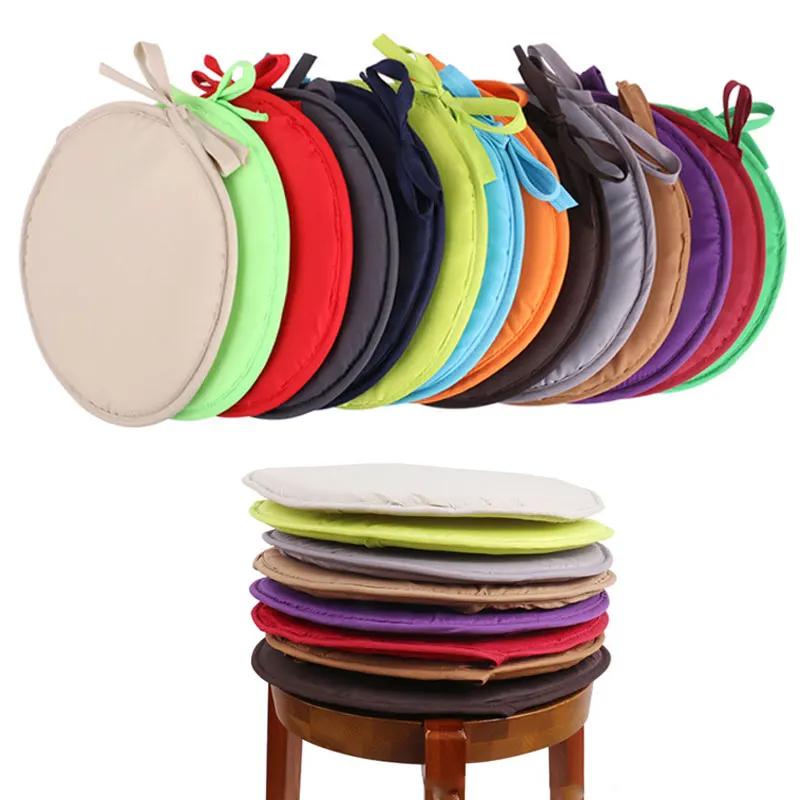 

Removable Round Garden Chair Pad Seat Cushion 30/38cm Round Chair Pad Circular Chair Cushion Sponge Pad For Bistro Stool