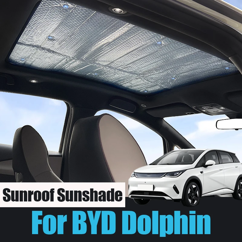 Фото Солнцезащитный козырек для люка BYD Dolphin, теплоизоляционная наклейка на лобовое стекло, аксессуары для автомобиля BYD 2026 №1
