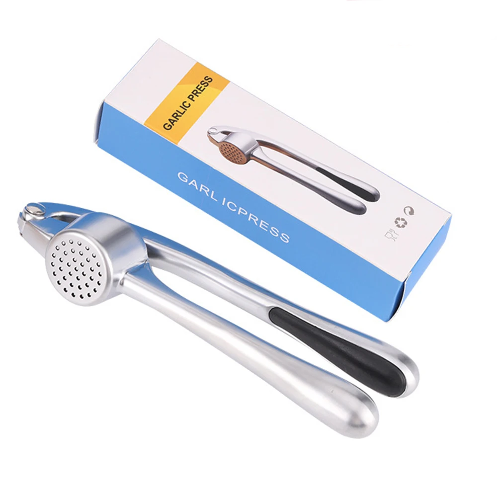 

1 Piece Garlic Press Stainless Steel Garlic Press Tool Ginger Crusher Kitchen Mashing Utensils Ergonomic Hand-Held Designdesign