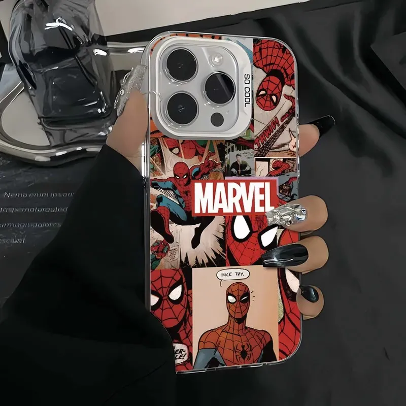 Marvel Spider Man Super Cool Phone Case for Oppo Reno12 Reno11 Reno10 Reno8 Reno7 Reno6 Reno5 Z F T Pro Plus 4G 5G Matte Cover