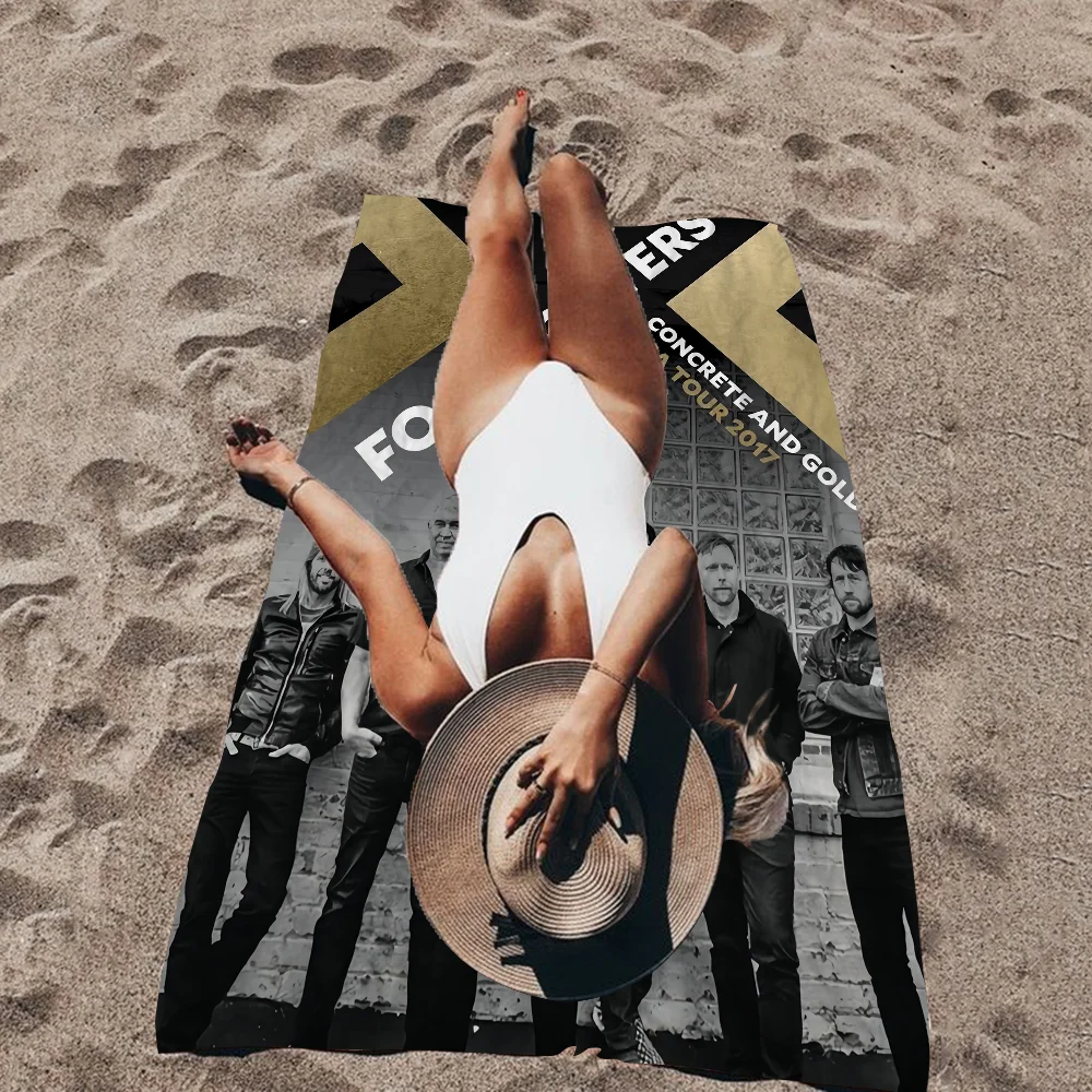 Foo Fighters Band Пляжное полотенце Красочные банные полотенца для девочек из