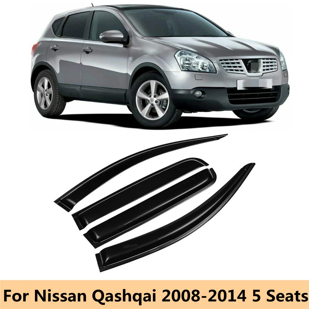 

Car Side Window Visor Deflector Windshield for Rain Guard Shields Shelters For Nissan Qashqai 2008 2009 2010 2011 2012 2013 2014
