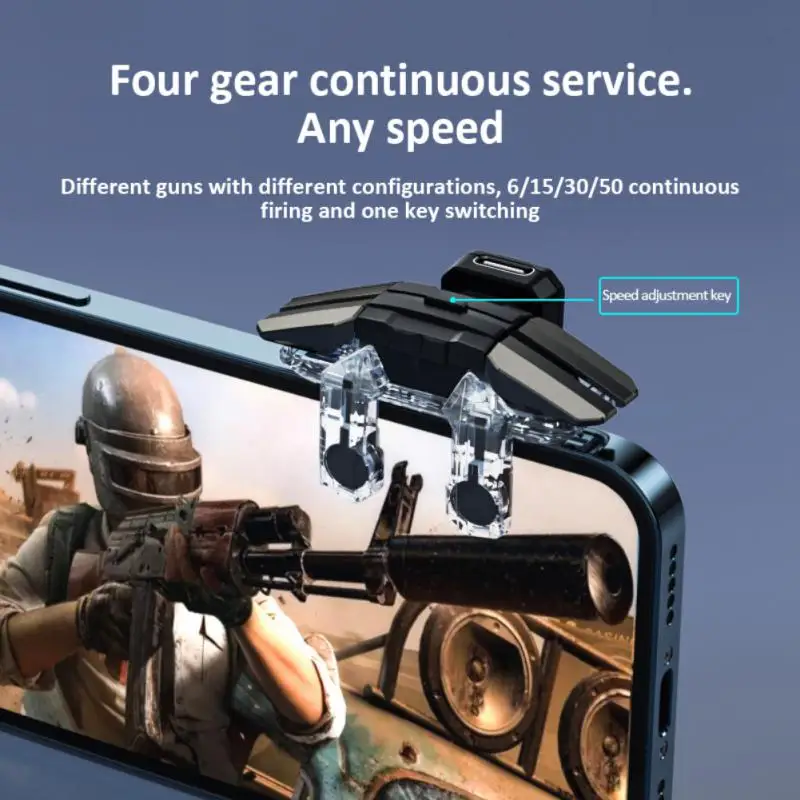 

For Phone Android Mobile Phone Game Trigger 6-finger Aim Shooting Gamepad Joystick For Pubg Game Controller Gaming Triggers