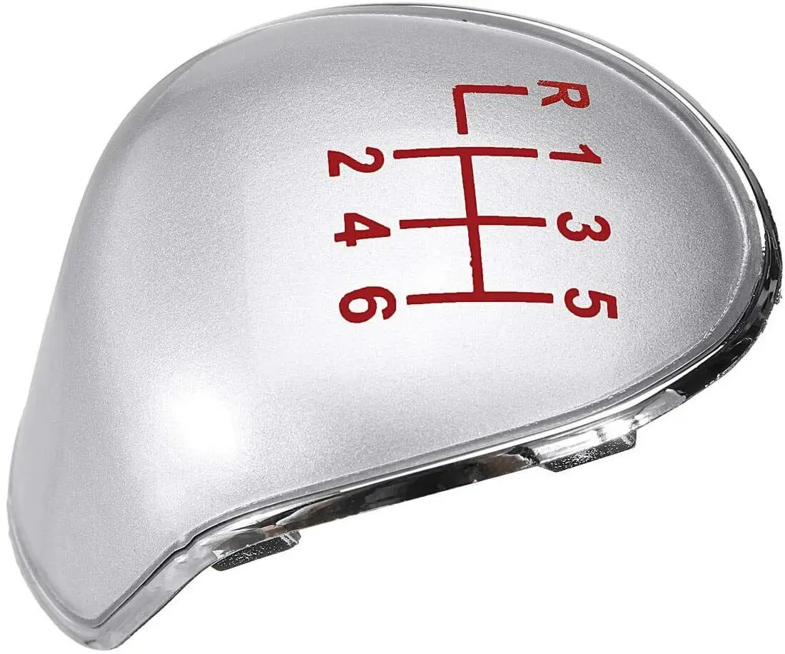 

6-скоростной чехол для Ford Fiesta/Focus ST, сменный серебряный чехол для ручки переключения передач, прочный внутренний винтажный автомобильный чехол, аксессуары