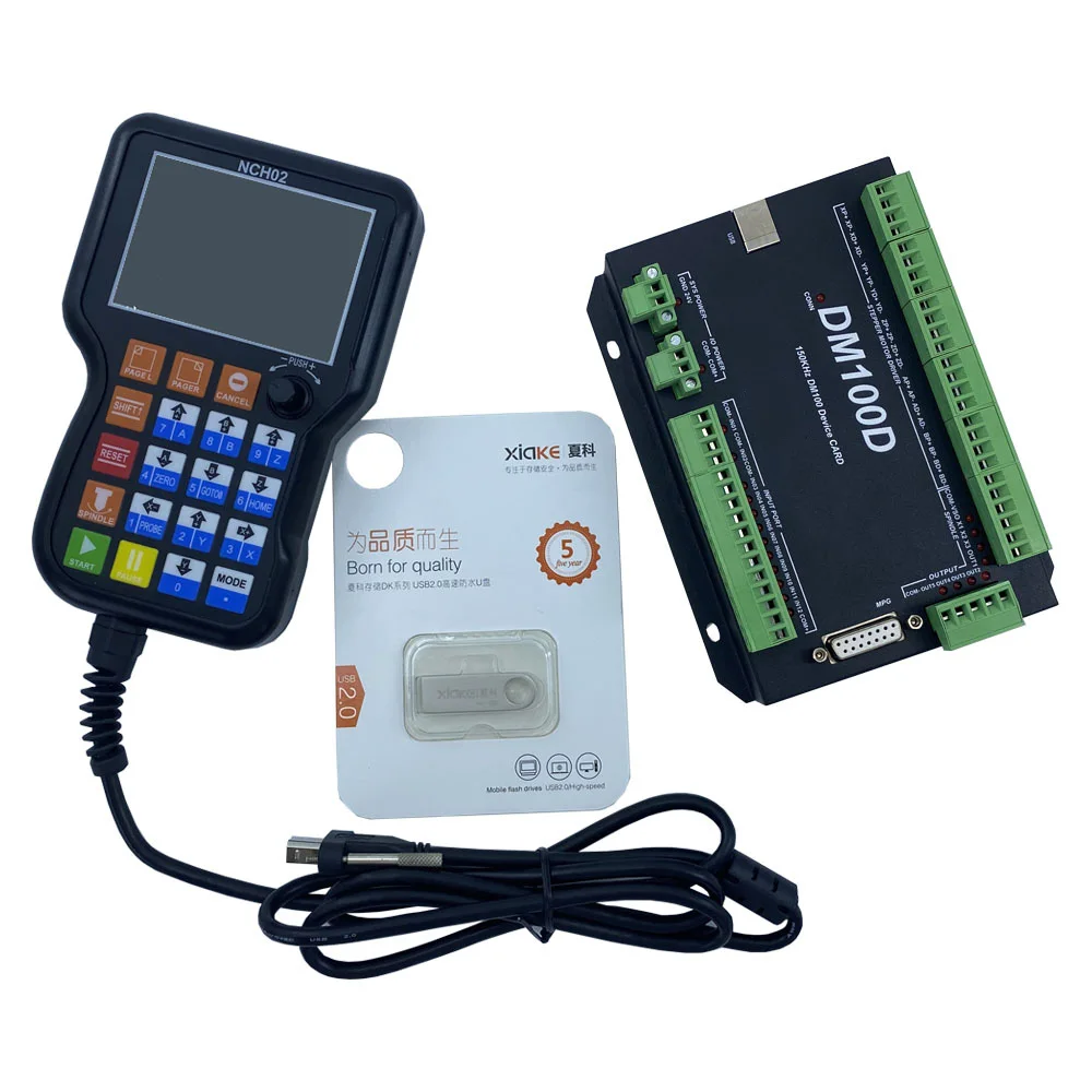 NCH02 обновленная версия DM100 3/4/5 Axis портативный автономный контроллер