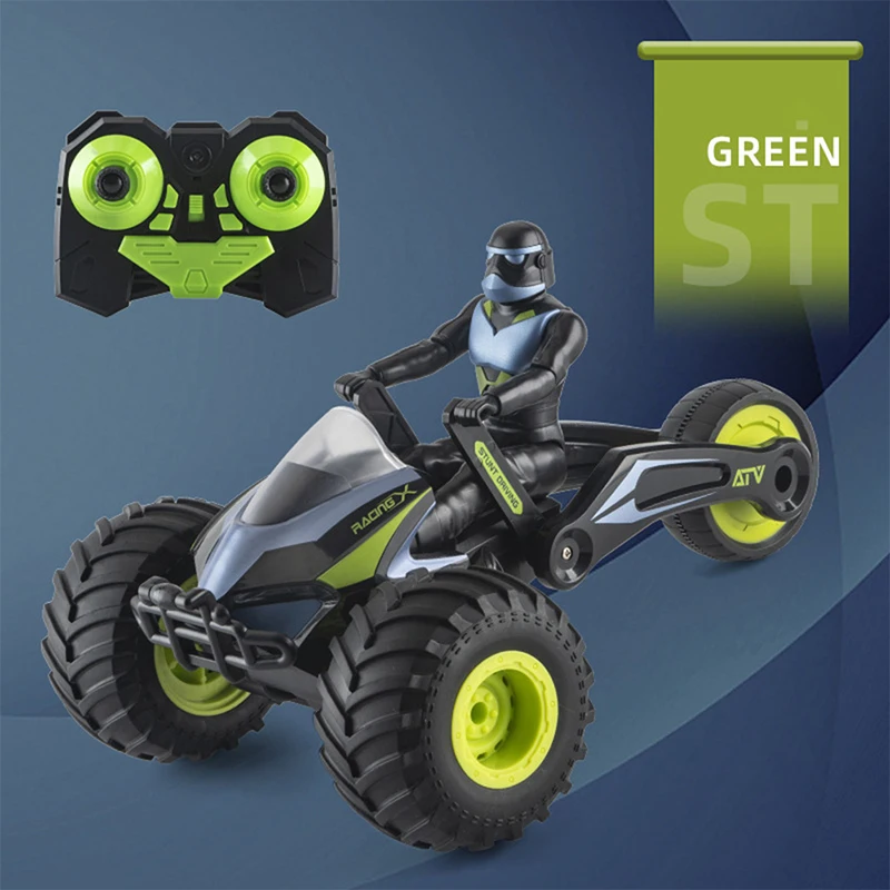

Радиоуправляемый мотоцикл 2,4G с дистанционным управлением трюковая машина вращающаяся на 360 ° электрическая Игрушечная машина пляжная Багги игрушка для мальчиков подарок