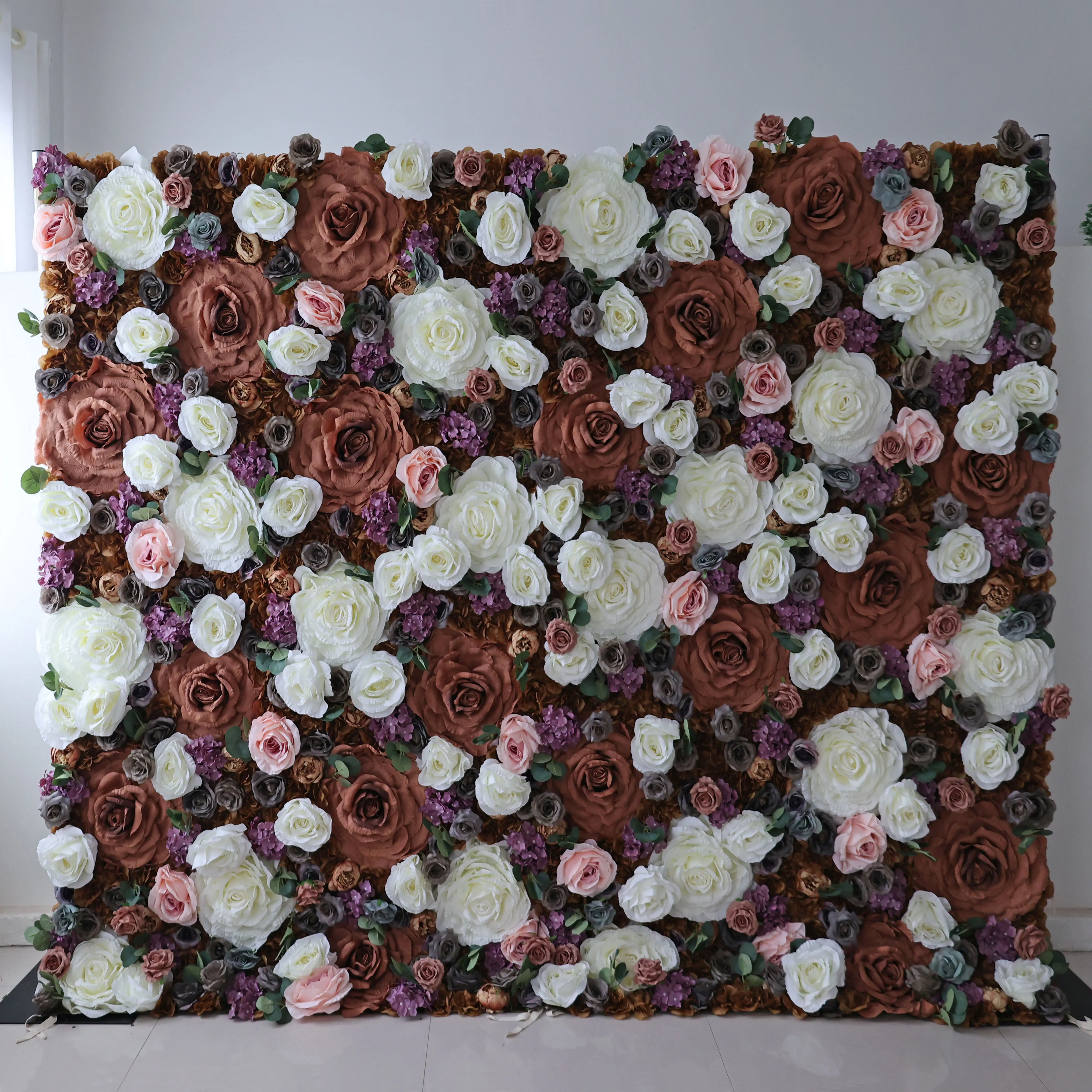 YuLiFlower 3D высококачественный фон на заказ роза цветок стена декор для свадьбы