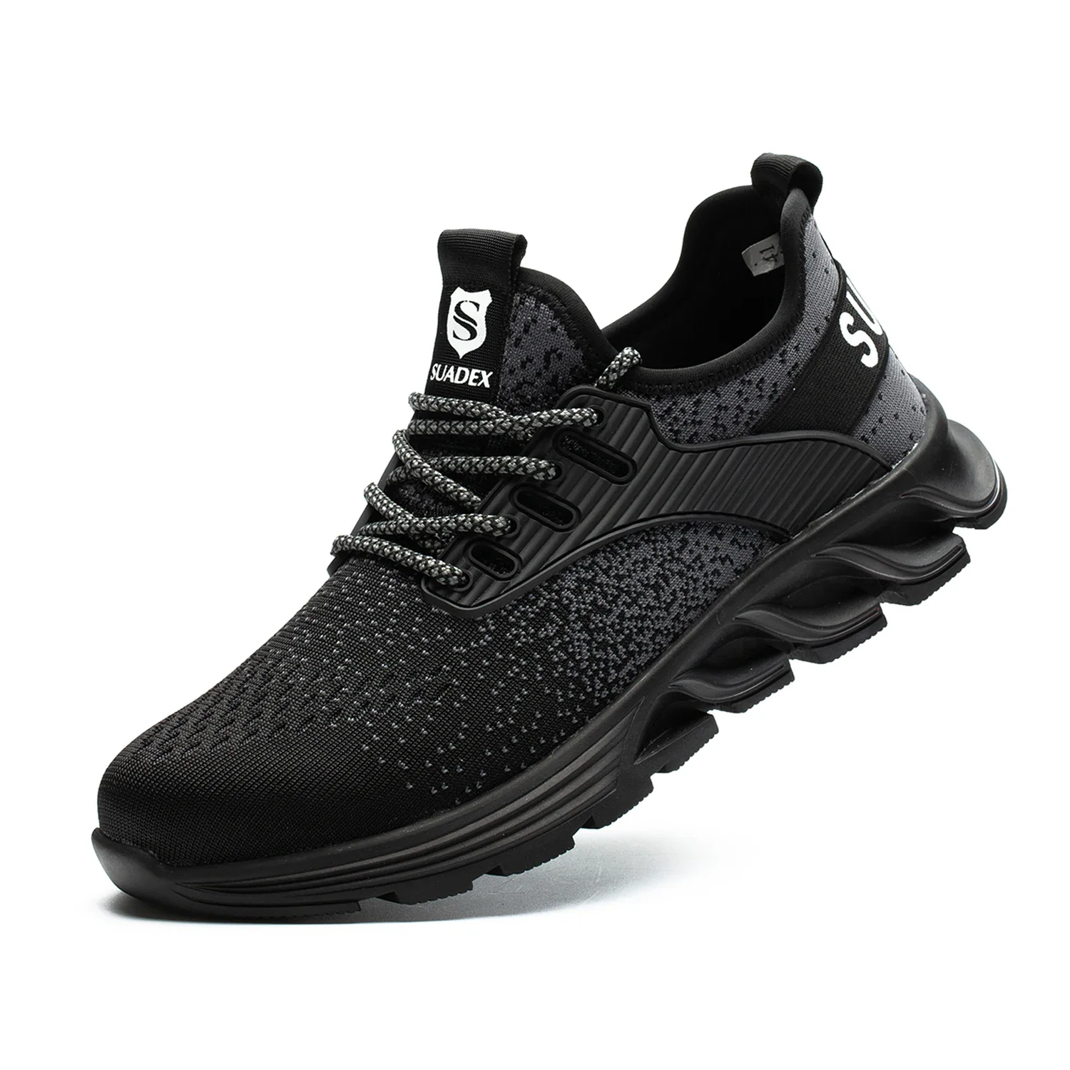 

Safety Shoes Men Women Steel Toe Boots Indestructible Work Shoes Lightweight Breathable Anti-smash and anti-puncture Size 37-48