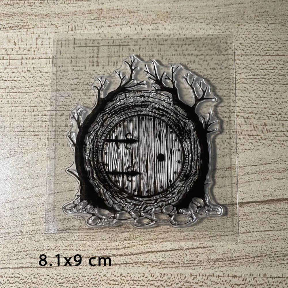 

Tree Door Clear Stamps for DIY Scrapbooking Card Transparent Silicone Stamp Making Photo Album Crafts Decoration