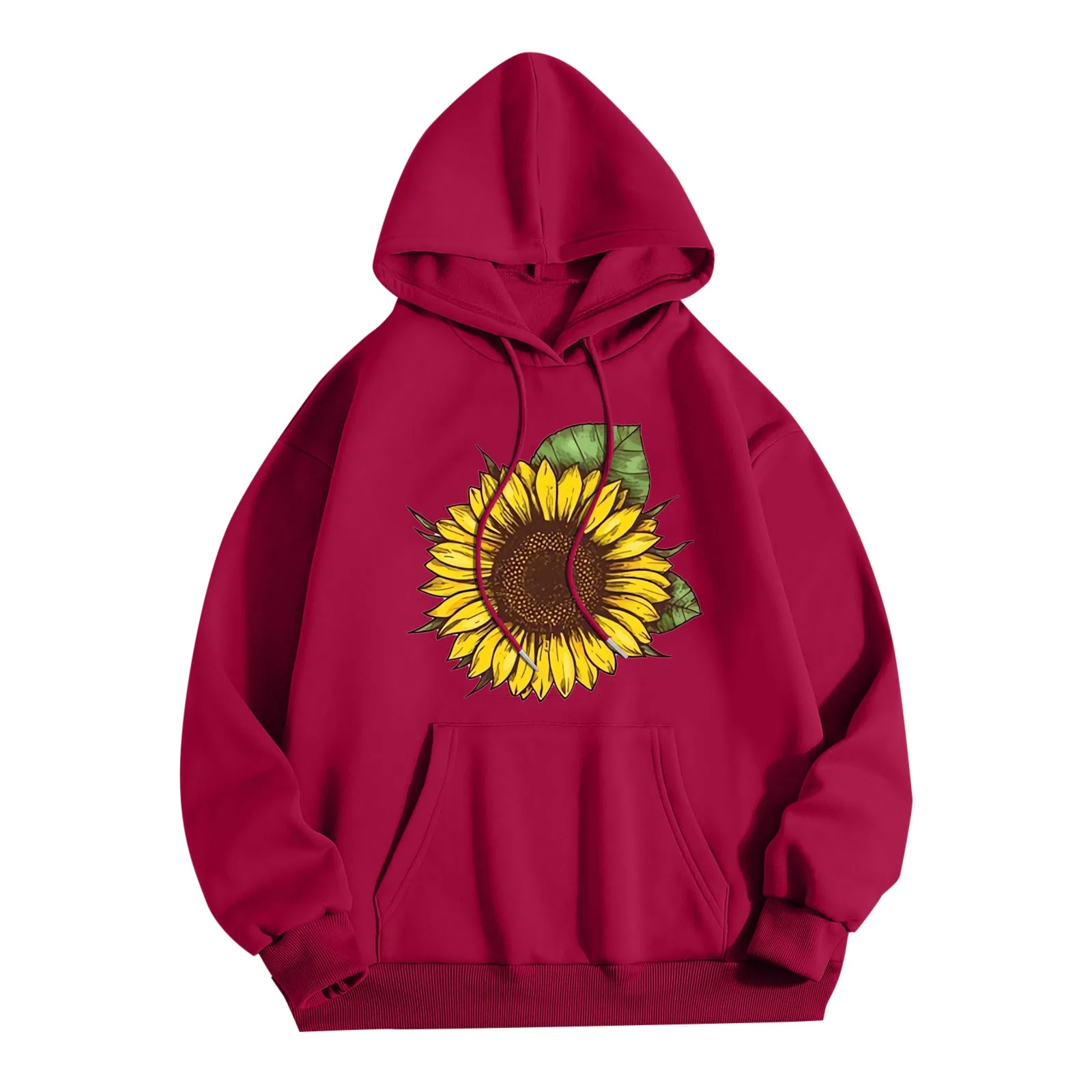 

Sunflower Print Hoodies Sweatshirts Harajuku Hoodie Pullover Y2k Tops Oversized Hoodies Women Streetwear Dailywear Moletom New