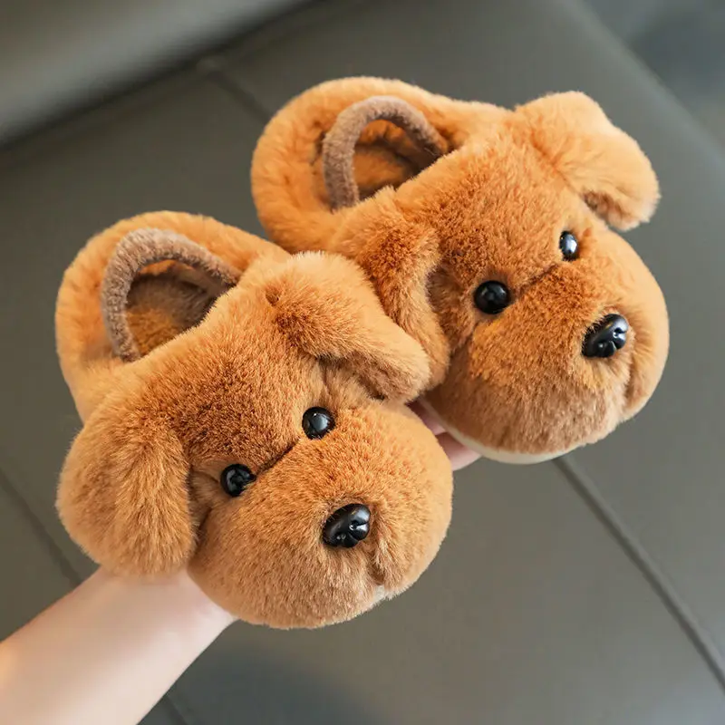 Autumn Winter  Indoor Cute Cartoon Children's Cotton SlippersFor Boys Girls1-3 Years Old Slippers Home Shoes Winter for Girls