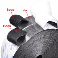 1meter 18cm nylon hooks and loops fastener adhesive with 3m glue sticker magic tape