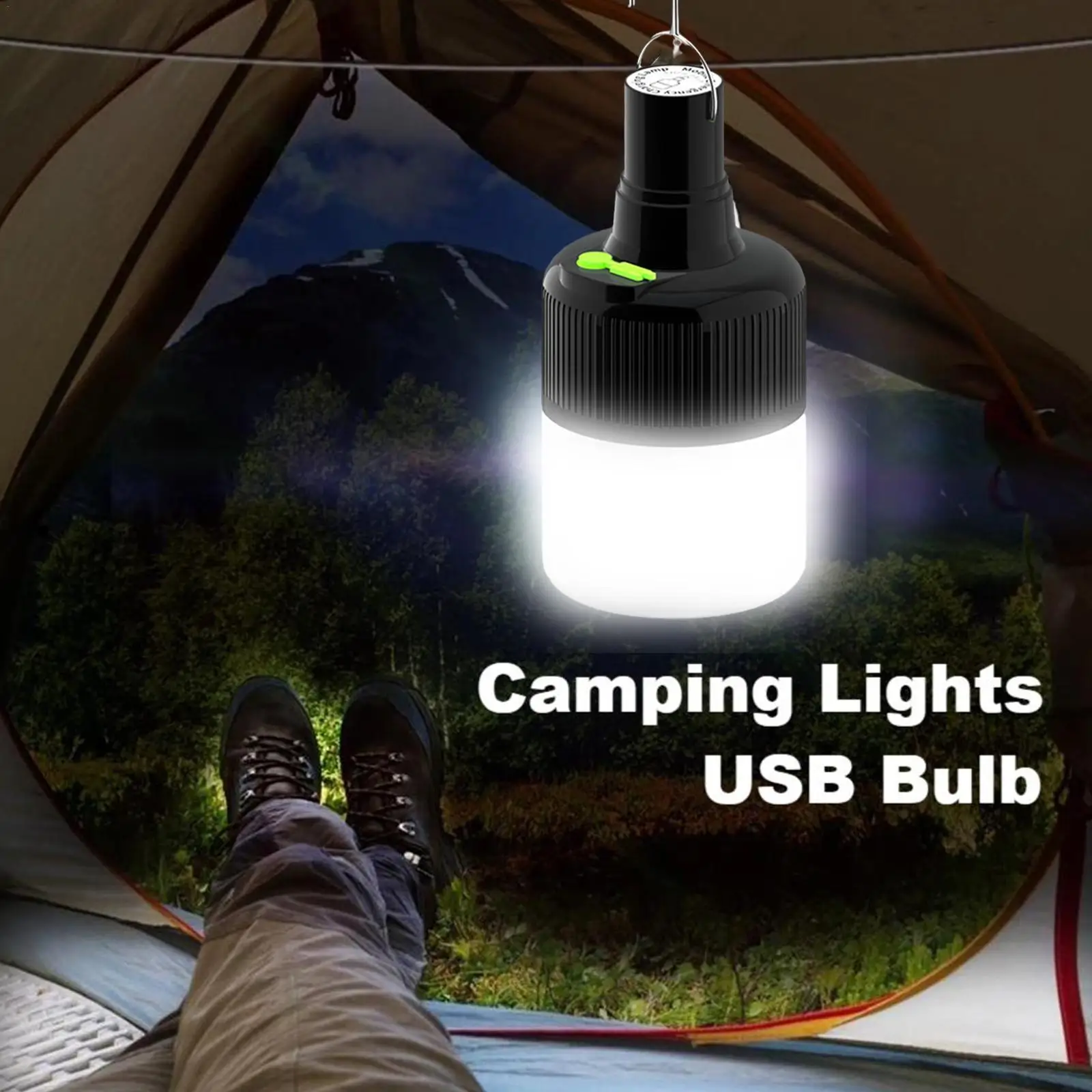 

USB RechargeableEmergency Lights Led Outdoor Bulb Portable Tent Lamp Battery Lantern BBQ Camping Light For Patio Porch Garden