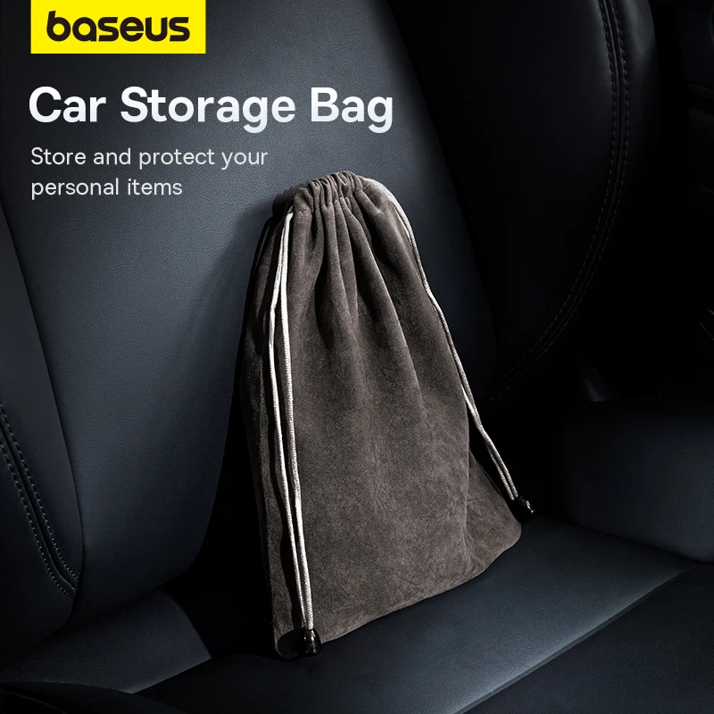 Baseus автомобильная сумка для хранения телефона чехол для внешнего аккумулятора для iPhone насос для накачки стартера аксессуары для салона