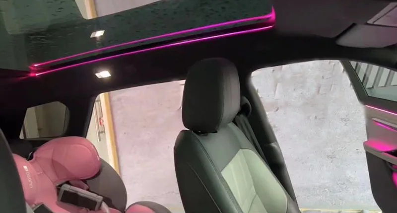 Супер атмосферное окружающее освещение для Range Rover Evoque 2020, автомобильная ЖК-панель, кнопка управления экраном, 10 цветов, межкомнатная дверь (art.: 3920cc316aefc) - 3920cc316aefc