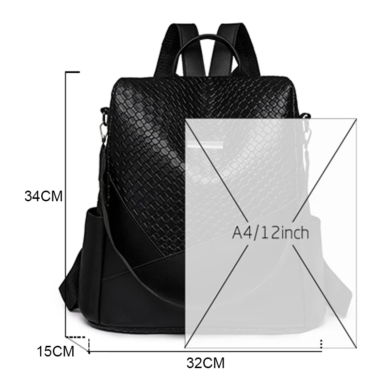 Женский вместительный рюкзак кошельки Высококачественная кожаная женская