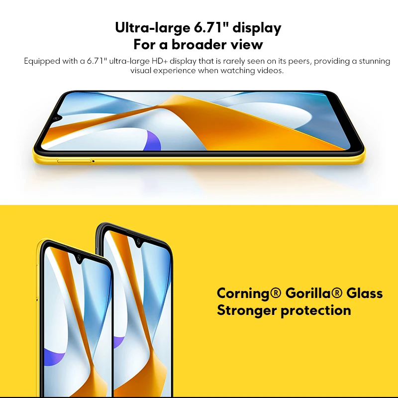 New Global Version POCO C40 C 40 Octa Core Cellphone 6000mAh Large Battery 6.71