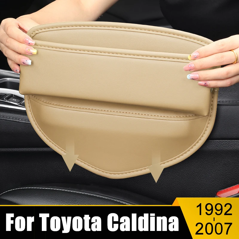 

For Toyota Caldina T19 T21 T24 1992-2002 2003 2004 2005 2006 2007 Car Seat Crevice Slot Storage Box Gap Bag Built-in Cover Case