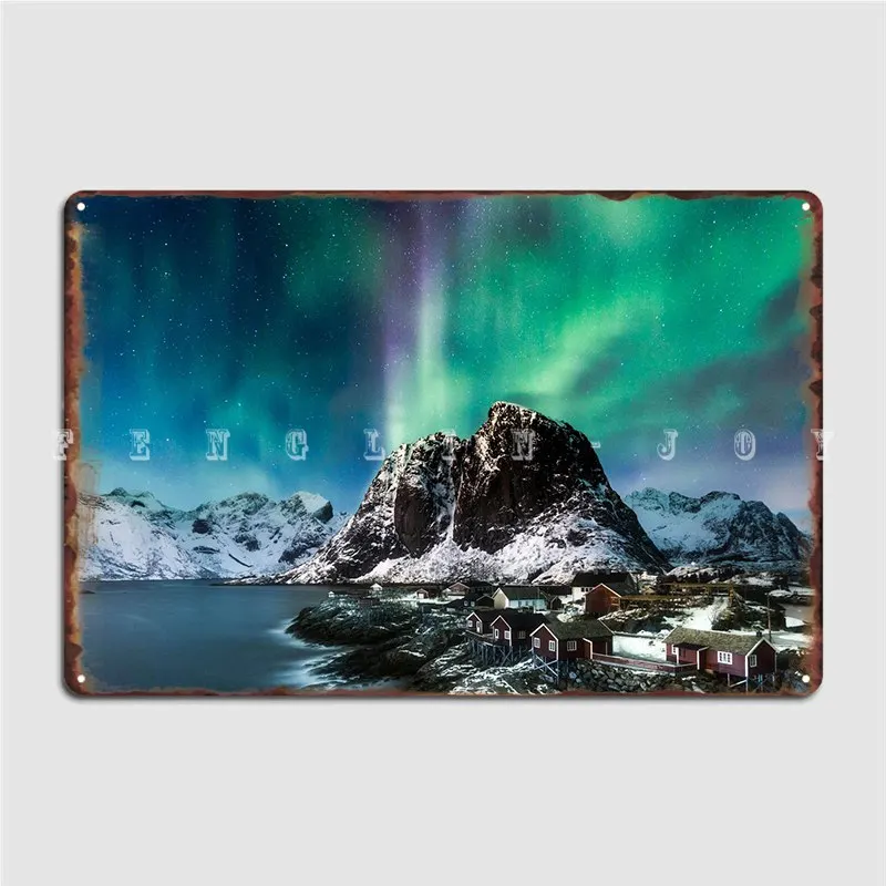 

Norway Lofoten Islands Poster Metal Plaque Cinema Living Room Club Bar Classic Plates Tin Sign Poster Retro Cave Home Tavern