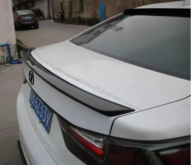 Новинка! Настоящее углеродное волокно Автомобильный задний крыло багажник губа